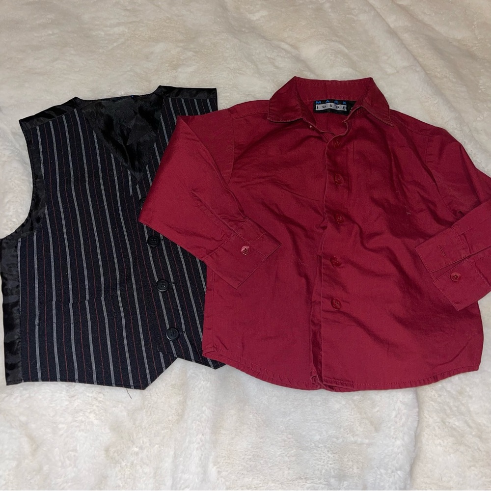 Mark Jason Dress Shirt and vest